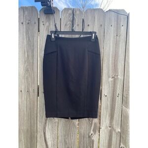 Mango Black Pencil Skirt